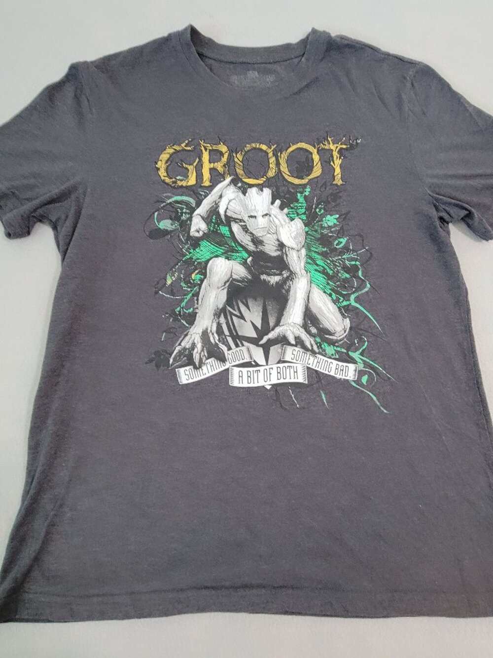 Marvel Guardians of the Galaxy Groot T-Shirt Men’s Medium Gray Graphic Tee